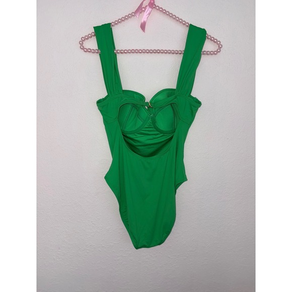 Kate Spade New York Green Underwire One Piece Swimsuit Women Small New - Picture 2 of 9